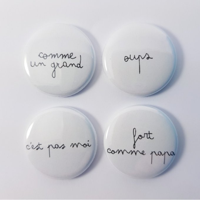B0418-EN18 Badge Comme un grand