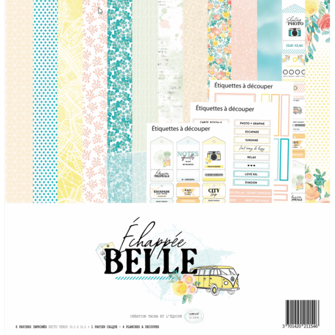 P0623-EB0 Papier Kit imprimé Echappée belle