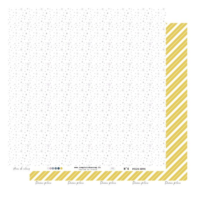 P0126-HDV0 Papier Kit imprimé Hiver de velours 