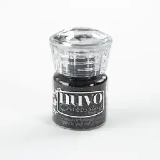 Poudre à embosser Embossing powder glitter Noir  - Nuvo