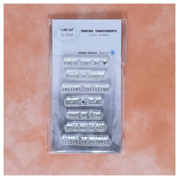 T0922-EC419 Tampon Petits mots photo