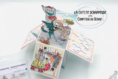 Carte pop-up anniversaire - Comptoirduscrap