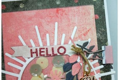 Carte "hello" par Virginie Devaux