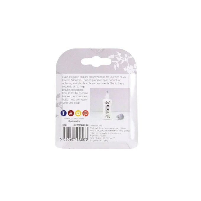 Lot de 2 embouts de précision pour colle Nuvo – Tonic Studios