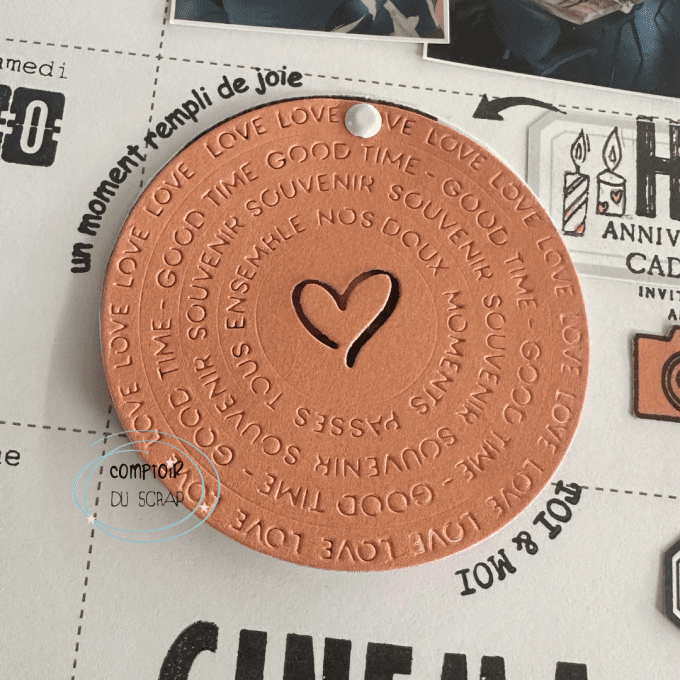 D0925-ET67 Dies Etiquette ronde Ensemble