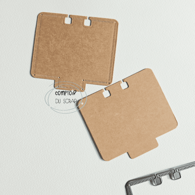 D0426-ME12 Dies Memorydex Onglet (avec ou sans pointillés)