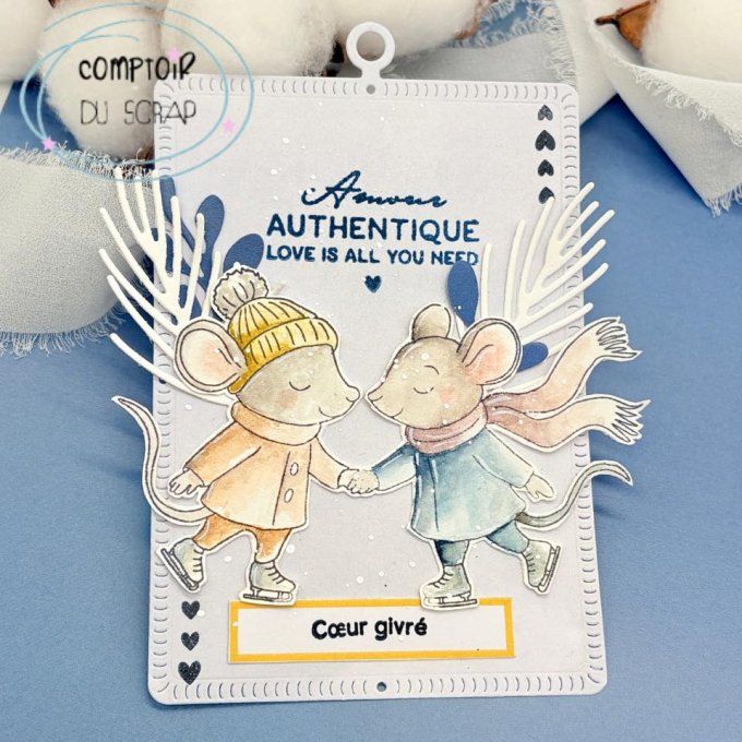 D0126-ET68 Dies Trio etiquettes Doux vœux