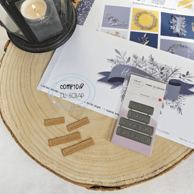 D0126-ET69 Dies Petites étiquettes gravées Sentiments