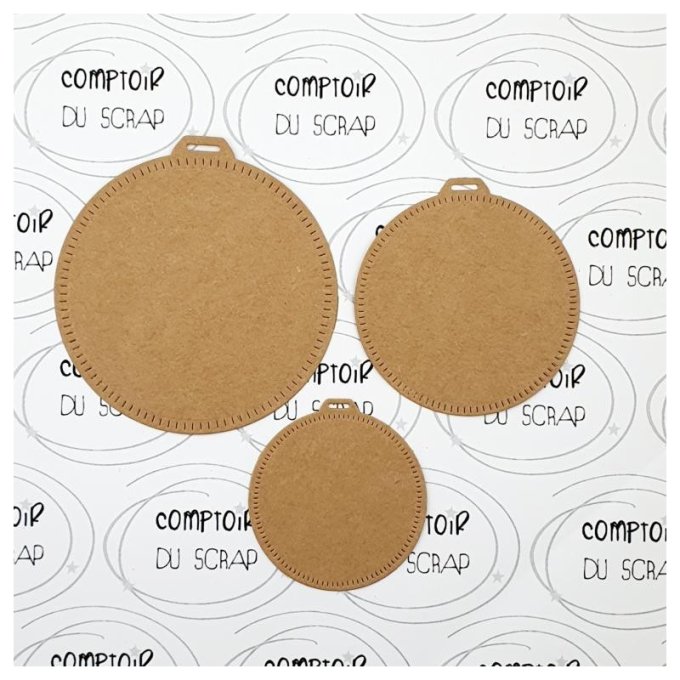 D1021-ET40 Die Trio de grands tags ronds
