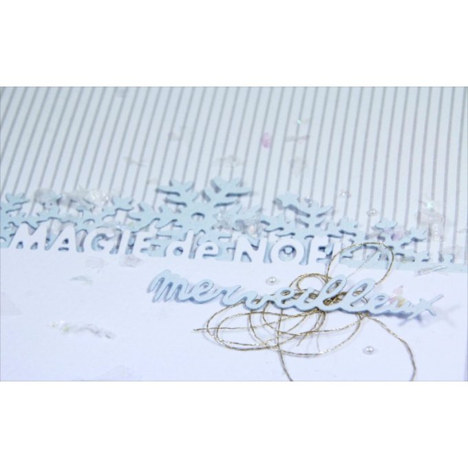 D1118-EC14 Die Set de 2 mots Magie de Noel merveilleux