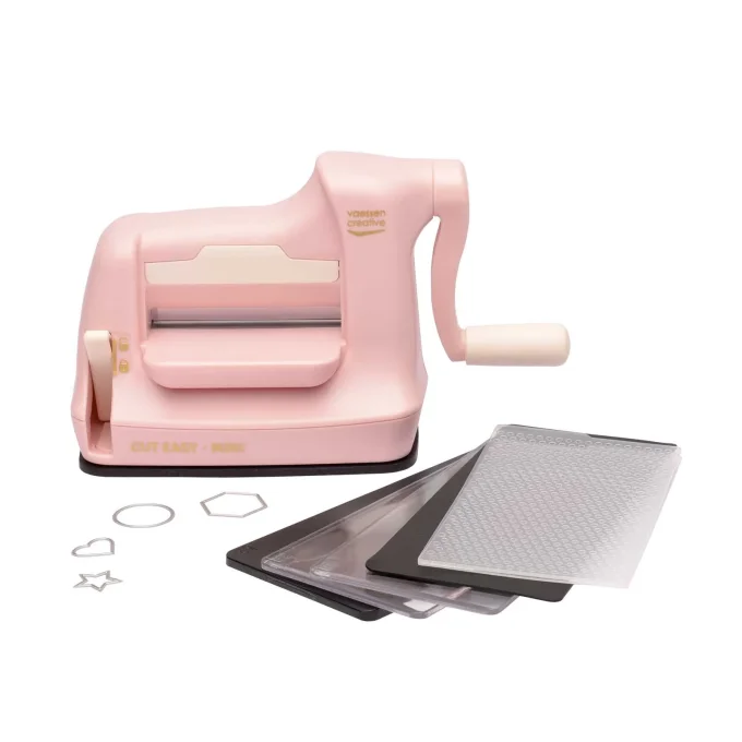 Mini machine de découpe scrapbooking et de gaufrage CUT EASY Rose - Vaessen Creative 
