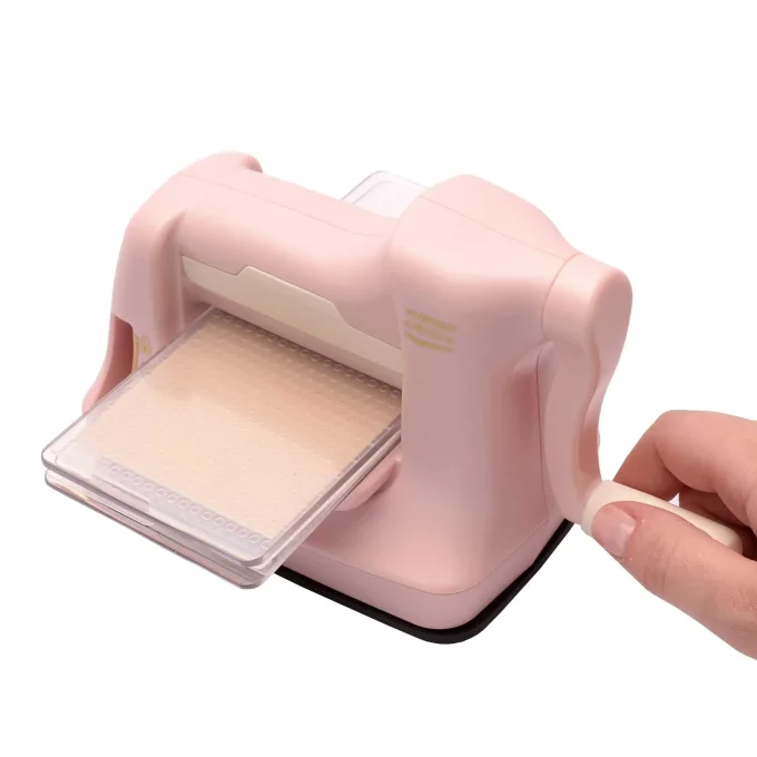 Mini machine de découpe scrapbooking et de gaufrage CUT EASY Rose - Vaessen Creative 