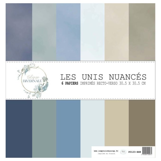 P0123-EH8 Papier Kit Les unis nuancés