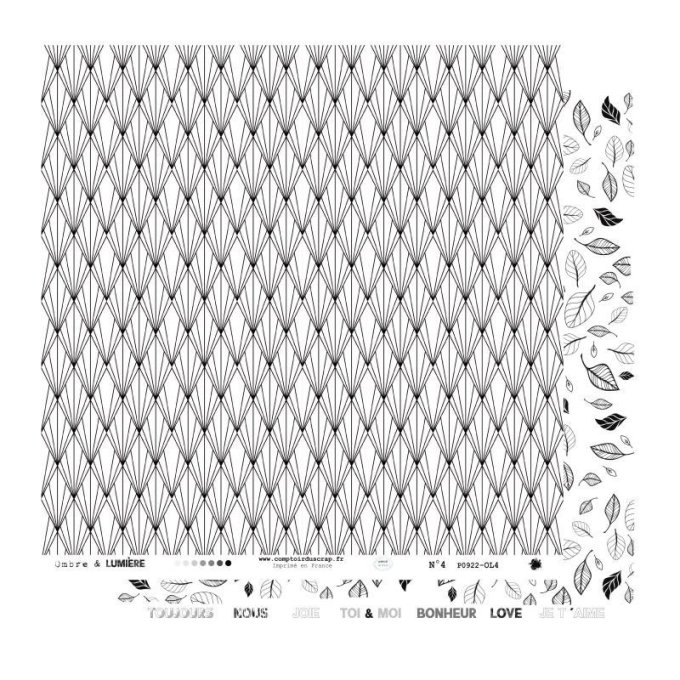 P0922-OL0 Papier Kit Ombre & lumière