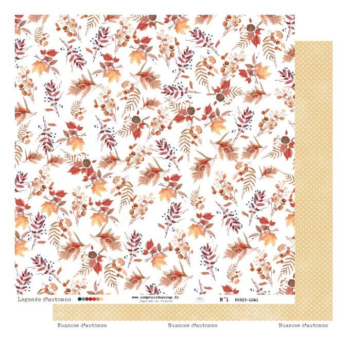 P0925-LDA0 Papier Kit imprimé Légende d'automne