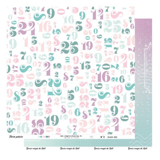 P1025-FP0 Papier Kit imprimé Féerie polaire