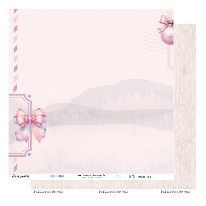 P1025-FP0 Papier Kit imprimé Féerie polaire