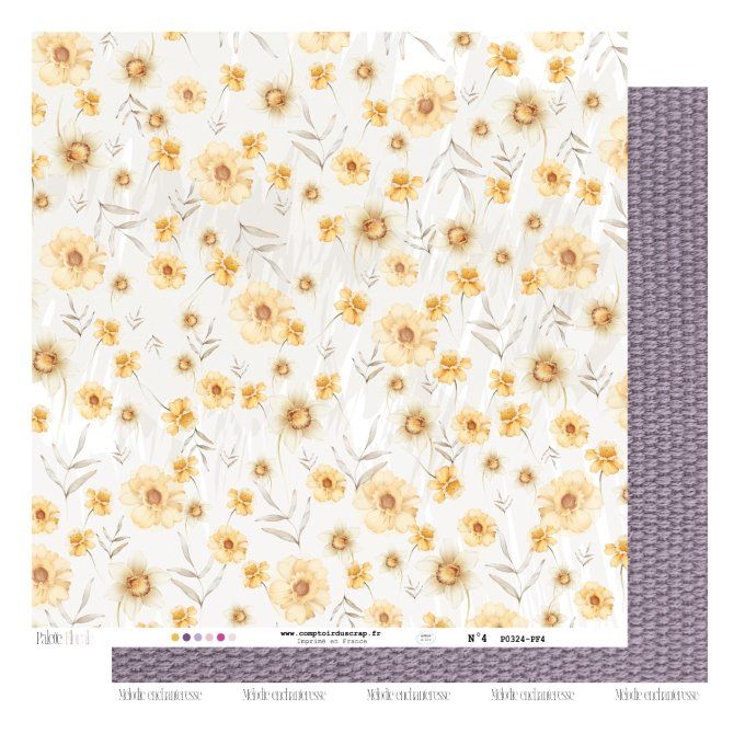 PF0 Papier Kit imprimé Palette florale