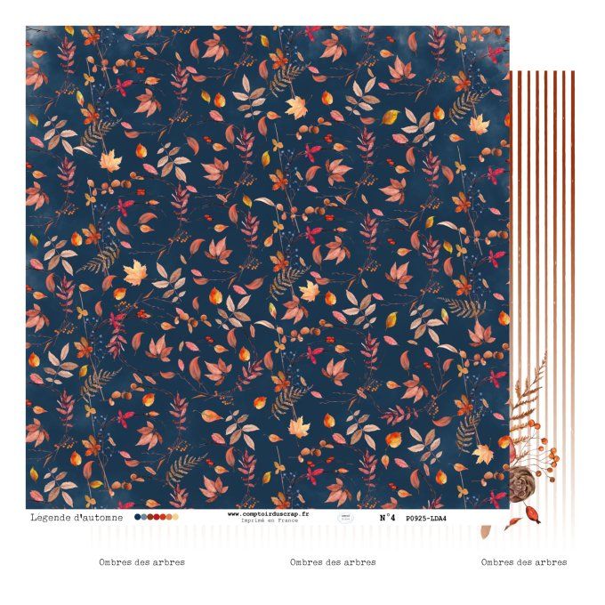 P0925-LDA0 Papier Kit imprimé Légende d'automne