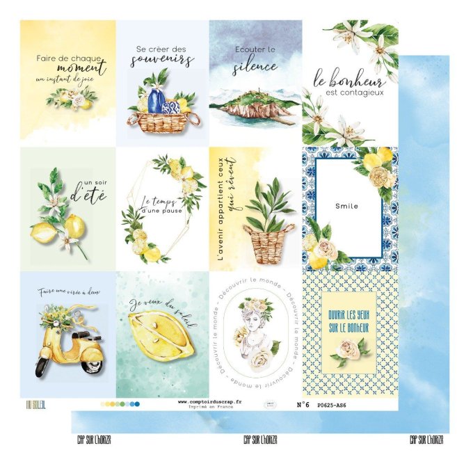P0625 Papier Kit imprimé Au soleil STILLSCRAP