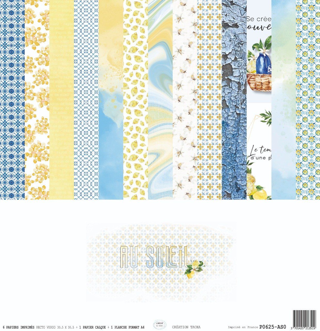 P0625 Papier Kit imprimé Au soleil STILLSCRAP