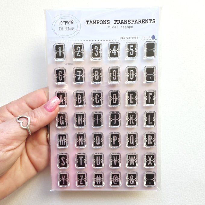 PL0725-T014 Tampons Alphabet Aéroport