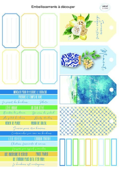 P0625 Papier Kit imprimé Au soleil STILLSCRAP