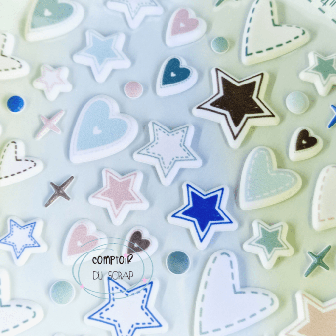 S1023-E002 Stickers puffy Motifs