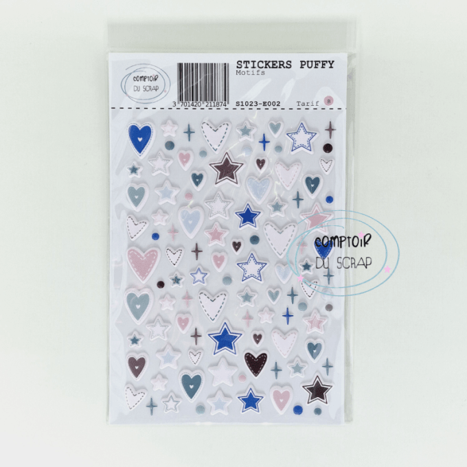 S1023-E002 Stickers puffy Motifs