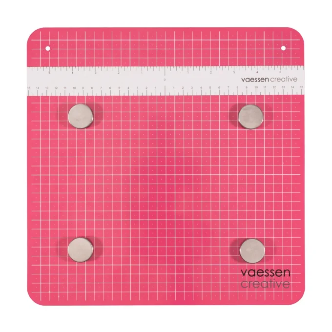 Surface de travail magnétique Work Easy Rose 30,5x30,5cm  - Vaessen Creative