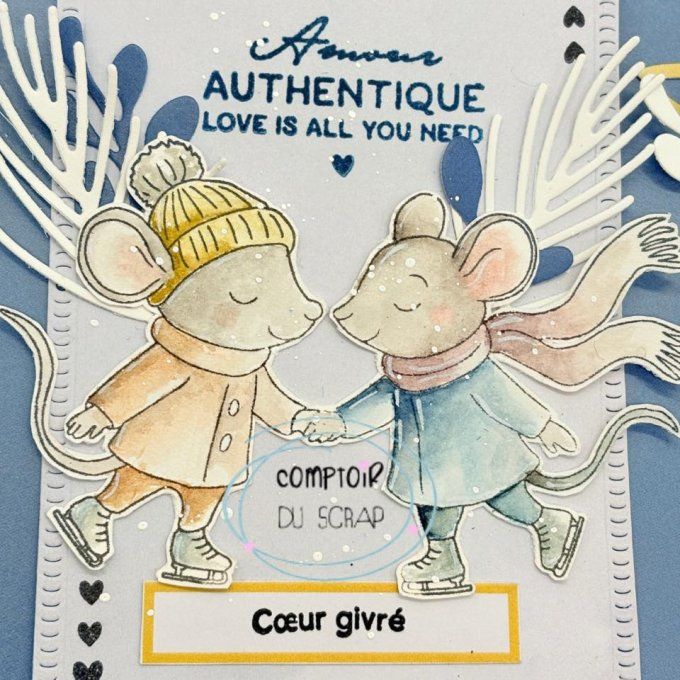 T0126- SA311 Tampons Souris d'hiver