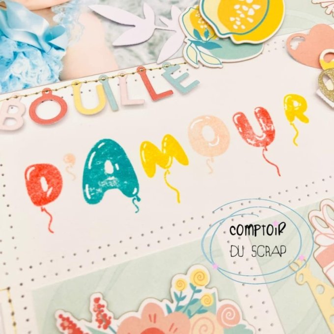 T0323-EC424 Tampon Alphabet ballons