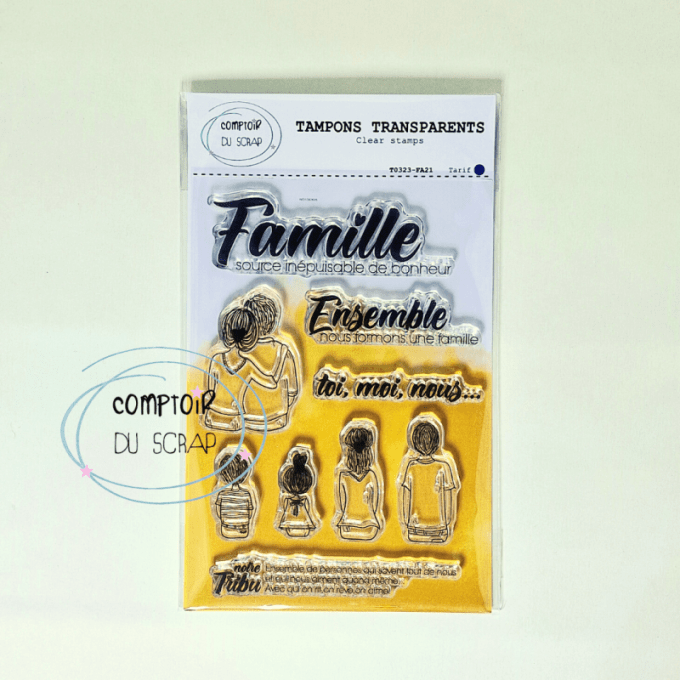 T0323-FA21 Tampon Famille à composer