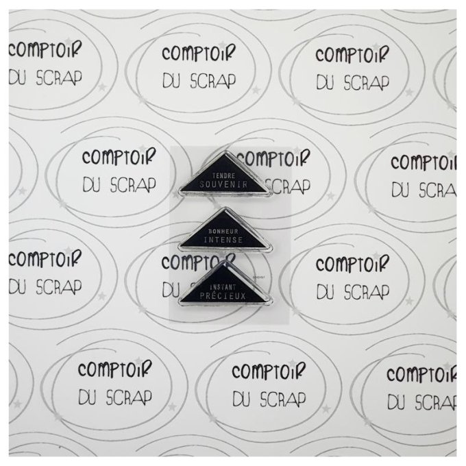 T0521-EC398 Tampon Mots triangles Tendre souvenir