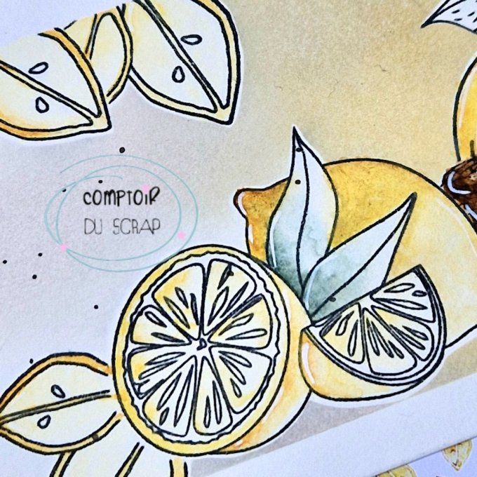 T0625-SA292 Tampon Cueillir le bonheur