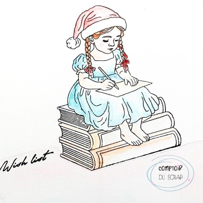 T1025-SA305 Tampons Courrier de Noël