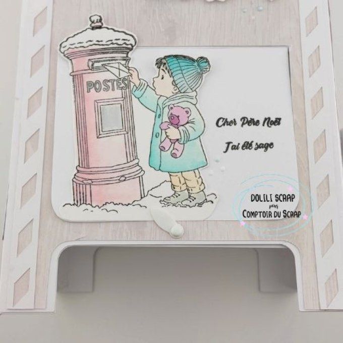 T1025-SA305 Tampons Courrier de Noël