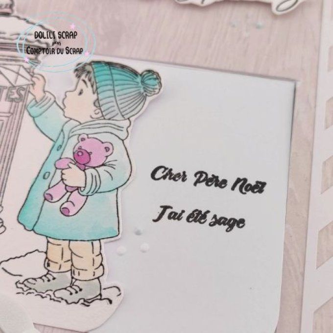 T1025-SA305 Tampons Courrier de Noël