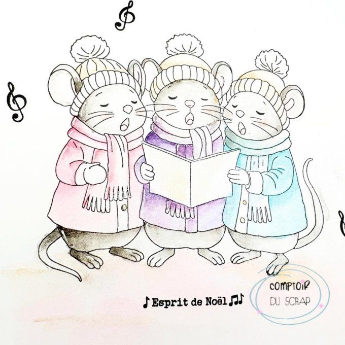 T1025-SA306 Tampons Famille souris