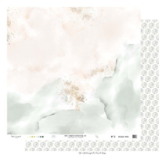 P0322-PV0 Papier Kit imprimé Poésie végétale