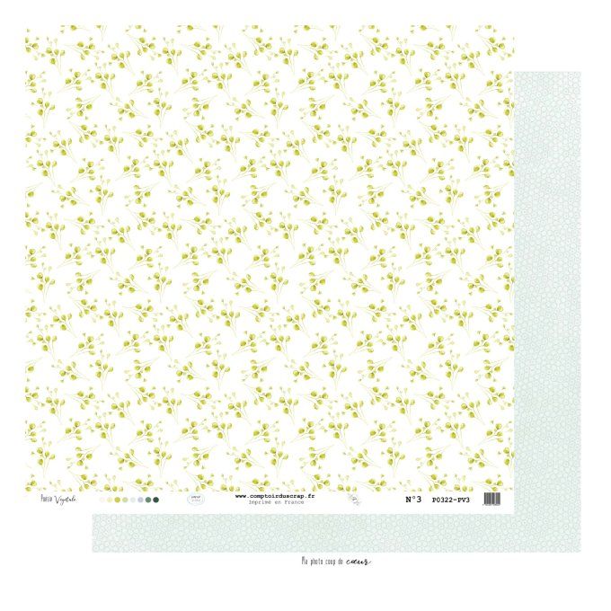P0322-PV0 Papier Kit imprimé Poésie végétale