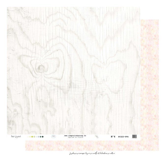 P0322-PV0 Papier Kit imprimé Poésie végétale