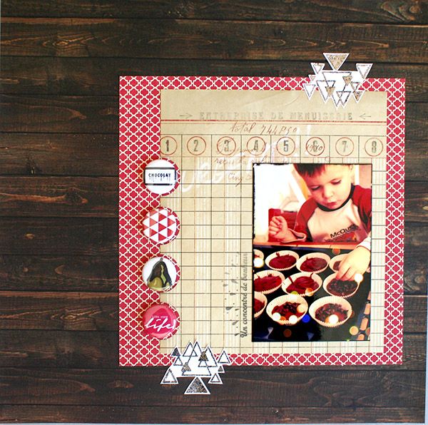 Page réalisée par Carole pour Comptoir du scrap